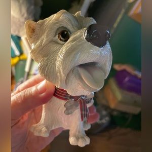 Fergus Westie Little Paws Decorative Figurine, Collectible Miniature Dog Home
